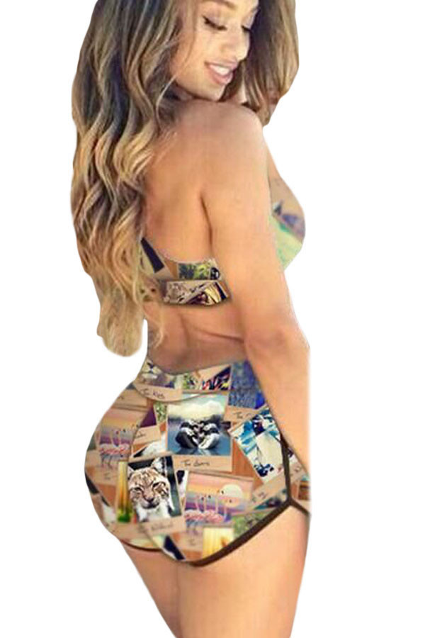 Animal Print Sporty Bathing Suit