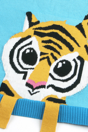 Sapphire Tiger Baby Receiving Blanket