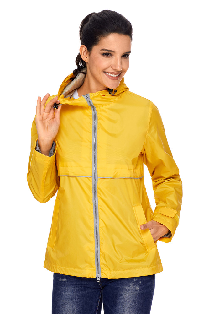 Mustard Women Zipper Lapel Suit Blazer with Foldable Sleeve