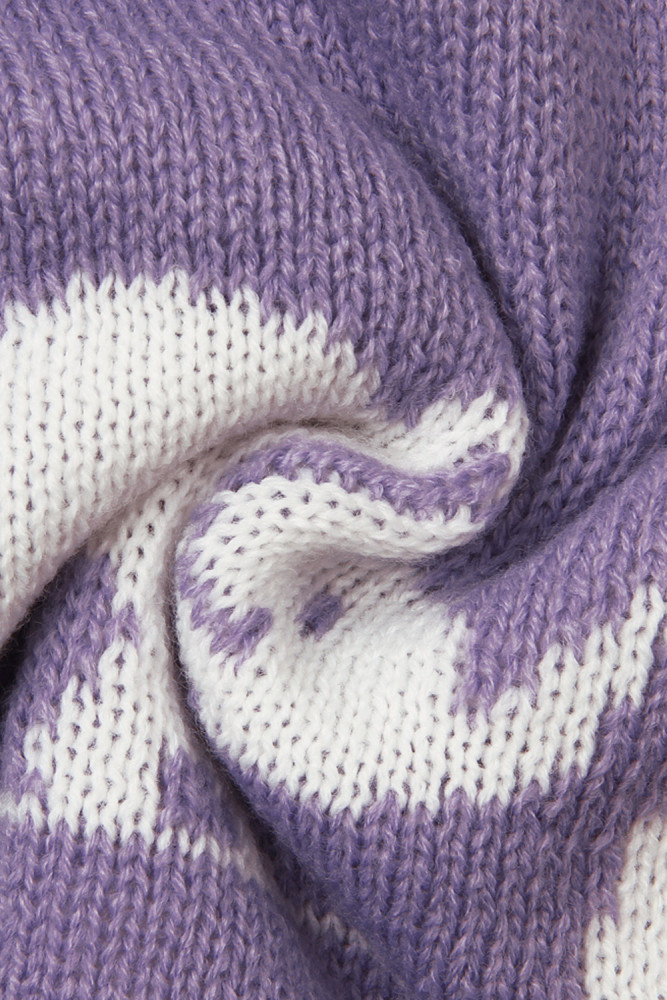 Purple Cute Elephant Pattern Baby Swaddle Blanket