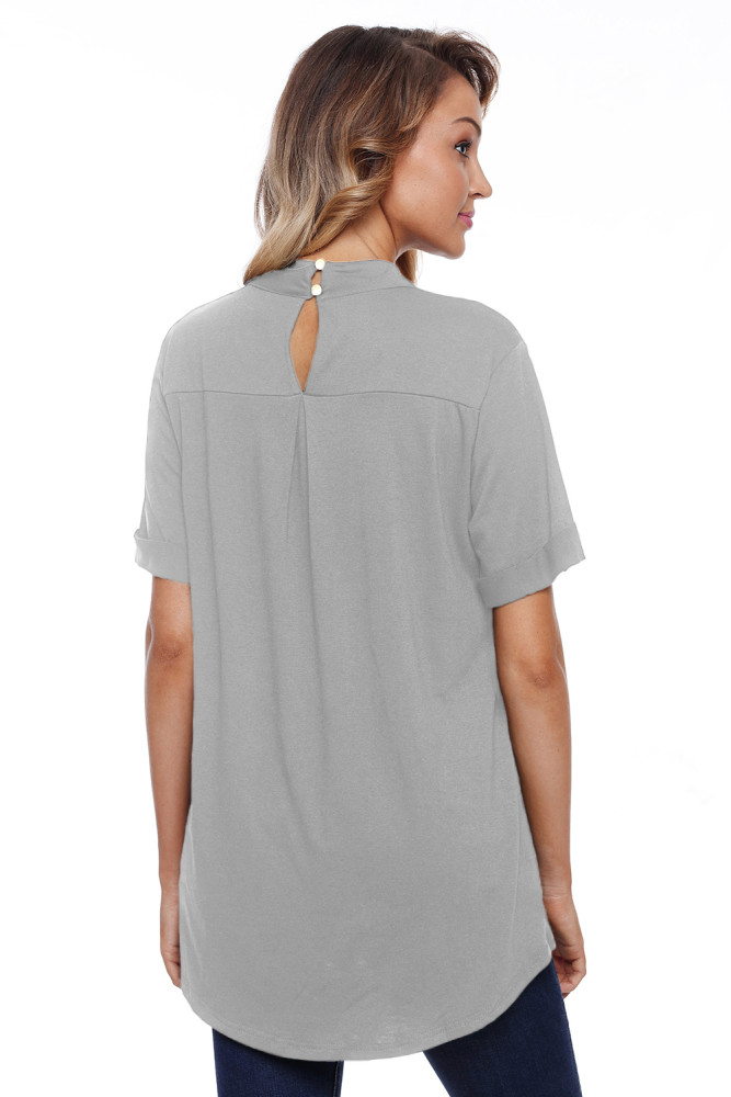 Gray Cage Design High Neck Top