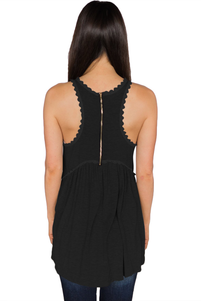Black Flower Child Tank