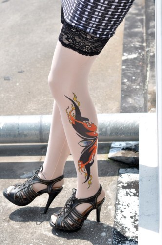 Ghost Eyes Tattoo Stockings