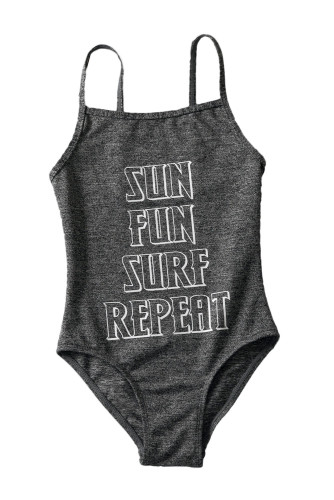 SUN FUN SURF REPEAT Girls One-piece Swimsuit