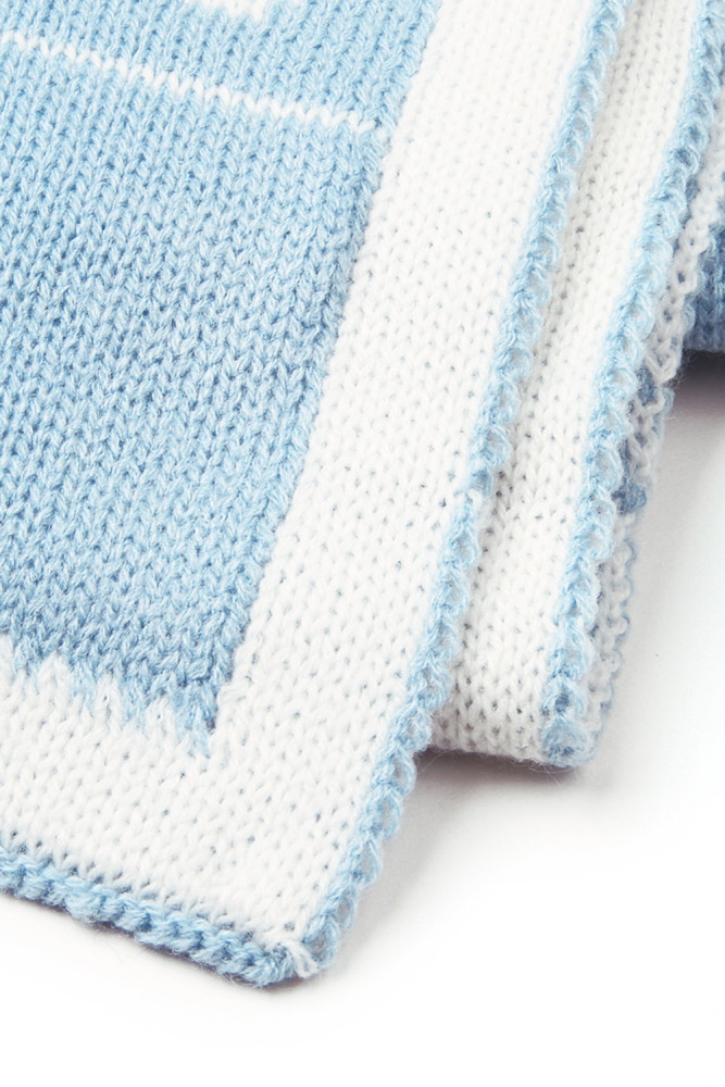 Light Blue Cute Elephant Pattern Baby Swaddle Blanket