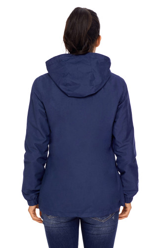 Navy Monogrammed Pullover Rain Jacket