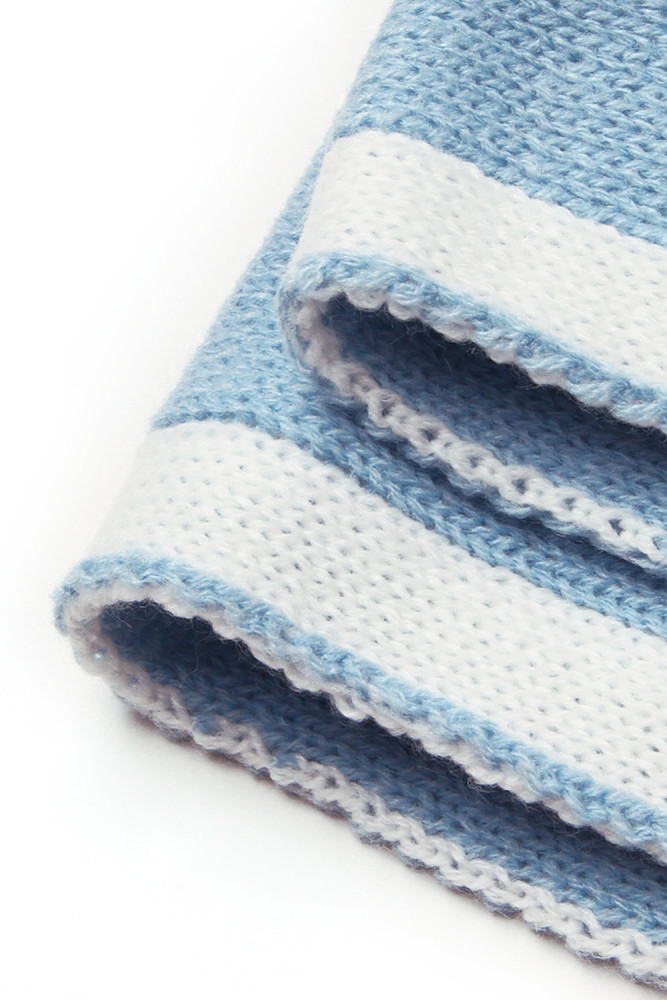 Light Blue Cute Elephant Pattern Baby Swaddle Blanket