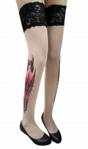 Excalibur Inspired Tattoo Stockings