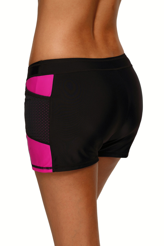 Rosy Side Mesh Insert Sports Boardshort