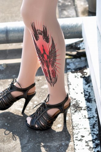 Excalibur Inspired Tattoo Stockings