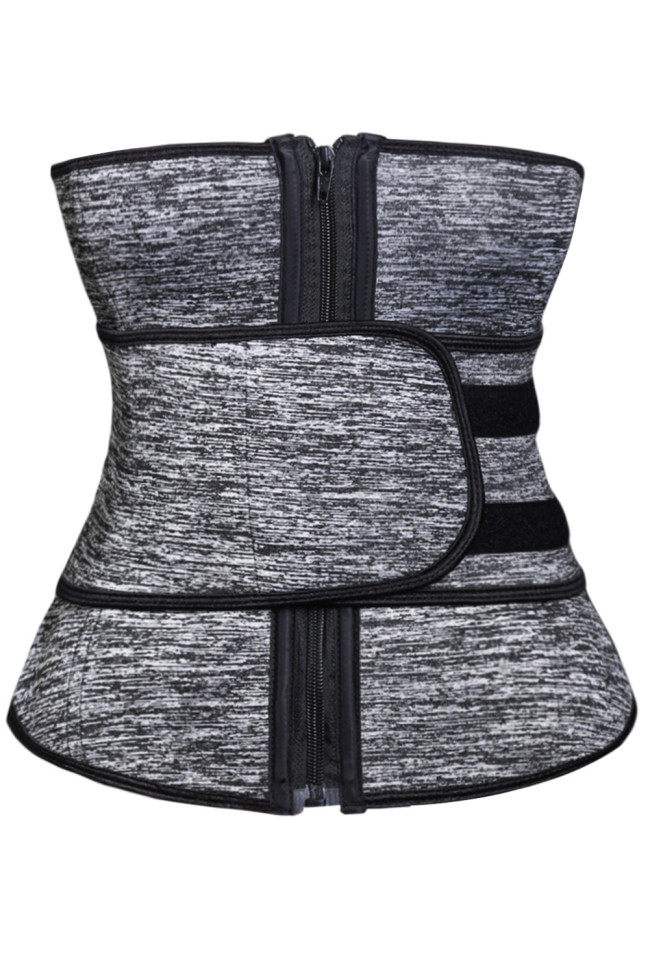 Heathered Neoprene Workout Waist Trainer Belt Body Shaper