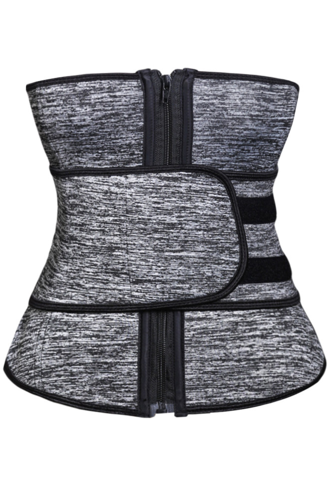 Heathered Neoprene Workout Waist Trainer Belt Body Shaper