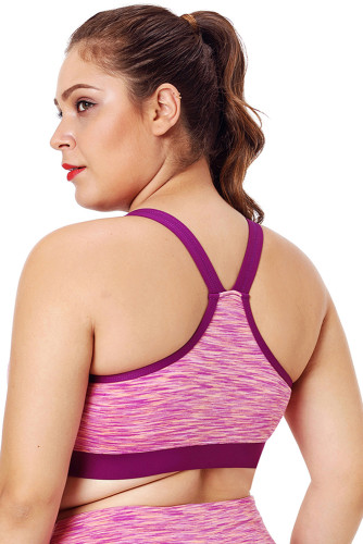 Rosy Painting Print Sports Bra Top