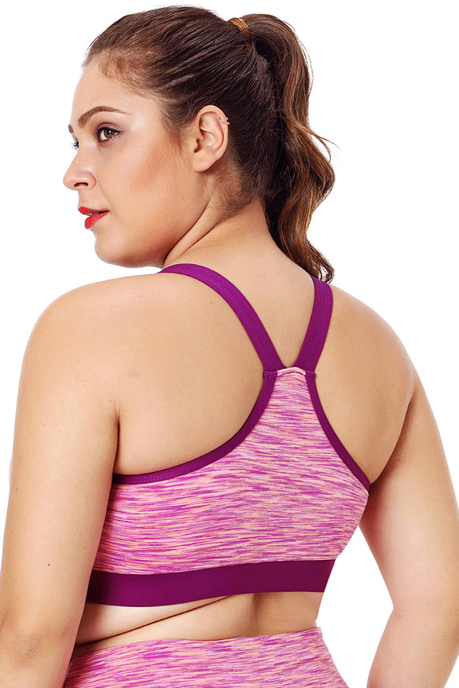 Rosy Painting Print Sports Bra Top