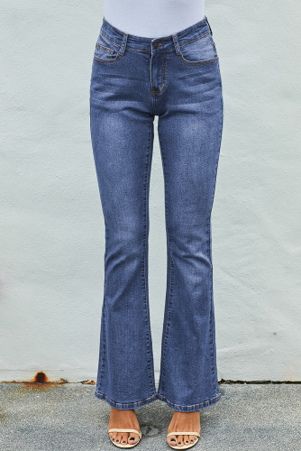 Light Blue Wash Vintage Wide Leg Jeans