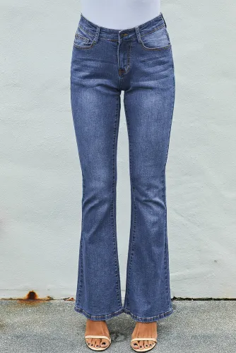 Light Blue Wash Vintage Wide Leg Jeans