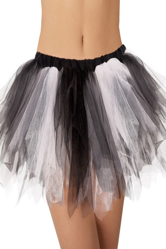Black White Vintage Tutu Skirt