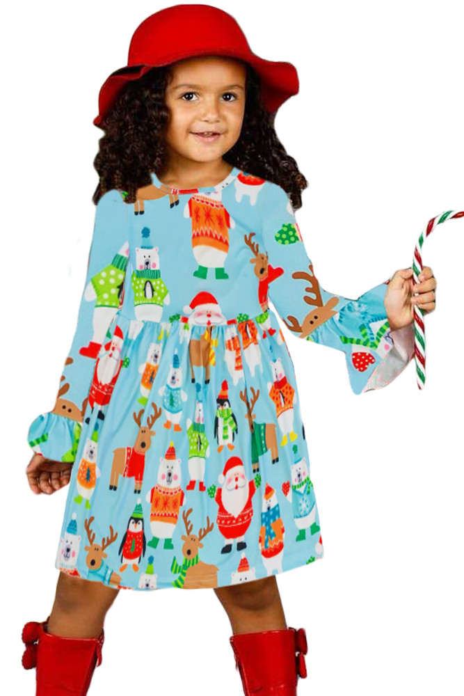 Holiday Friend Christmas Little Girl Dress