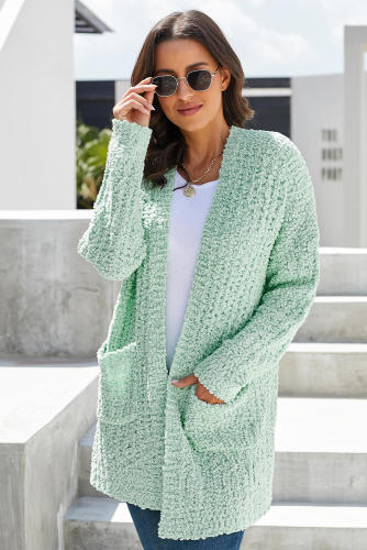 Mint Pebble Beach Textured Cardigan