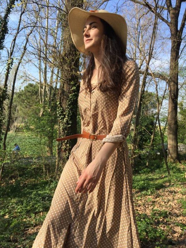 Olive Green Polka Dot Button Down Maxi Shirt Dress