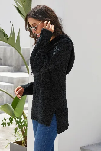 Wrap In Love Hoodie Black