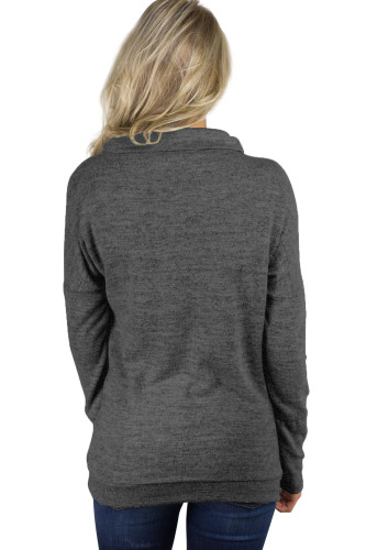 Charcoal Heathered Kangaroo Pocket Sweatshirt