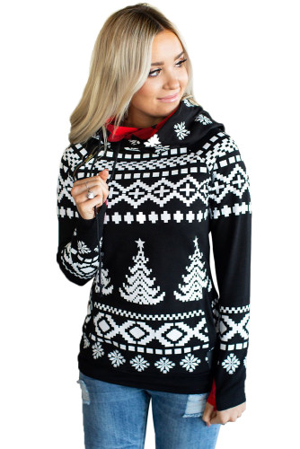 Black Deck the Hall Christmas Hoodie