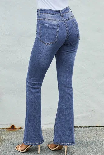 Light Blue Wash Vintage Wide Leg Jeans