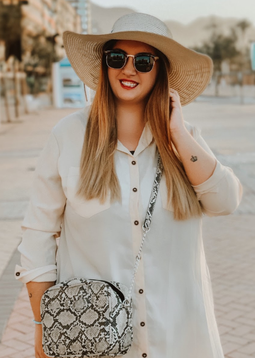 Apricot Long Sleeve Button Down Crepe Shirt Dress