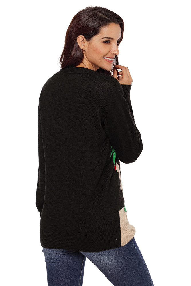 Beach Coconut Tree Santa Sweater