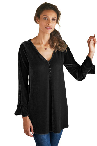 Black La Vie Velvet Top