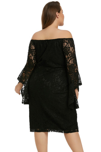 Black Plus Size Mystic Lace Dress