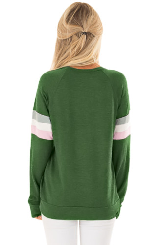 Green Be Happy Graphic Sweatshirt