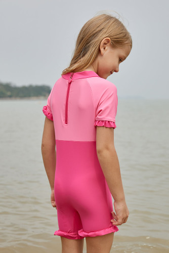 Pink Little Mermaid Princess Cute Girls Swimsuit