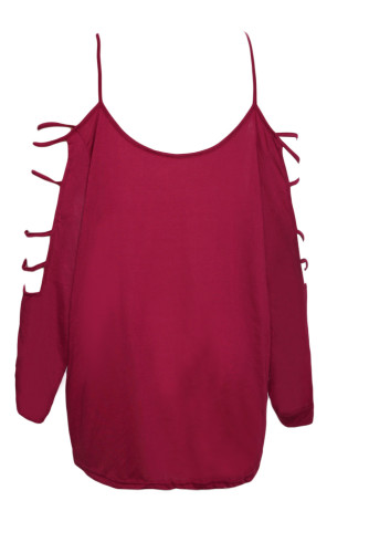 Red Plus Cut out Swing Arm Top