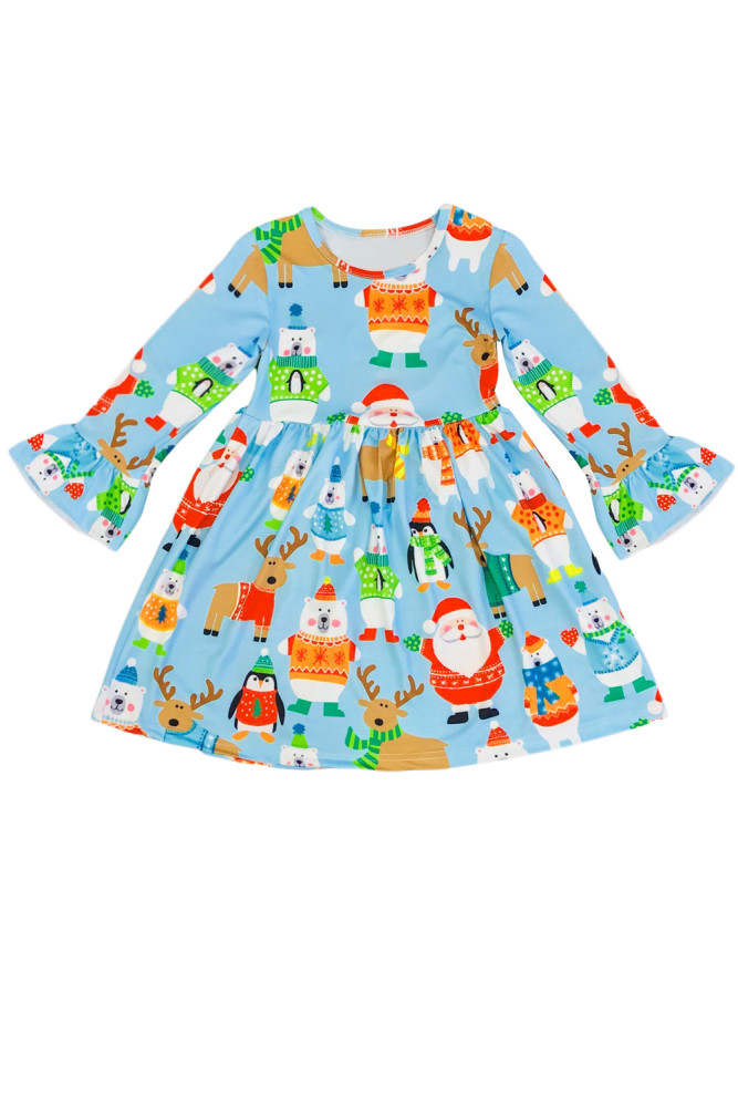 Holiday Friend Christmas Little Girl Dress