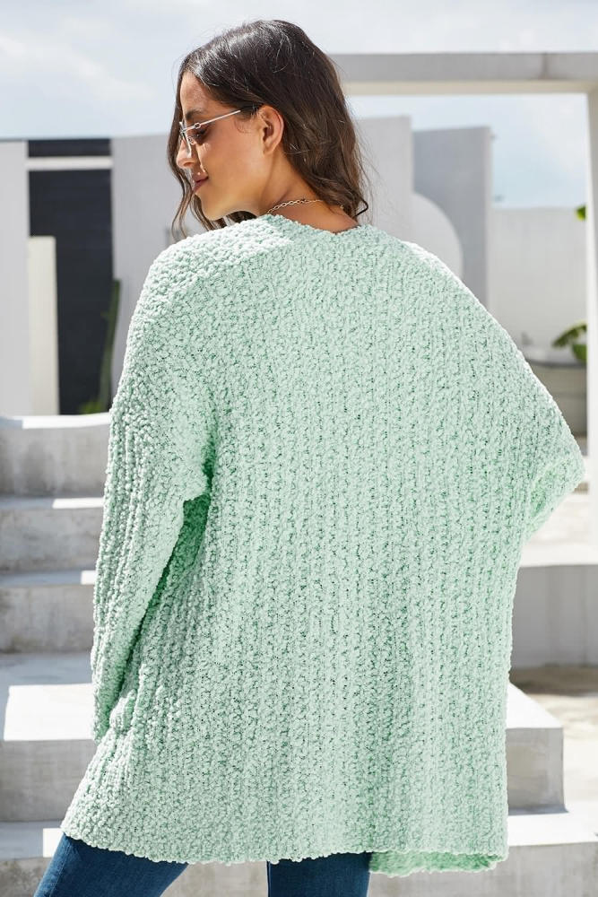 Mint Pebble Beach Textured Cardigan