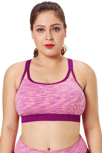 Rosy Painting Print Sports Bra Top