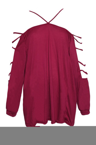 Red Plus Cut out Swing Arm Top