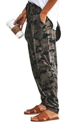 Gray Under The Radar Pocketed Camo Joggers