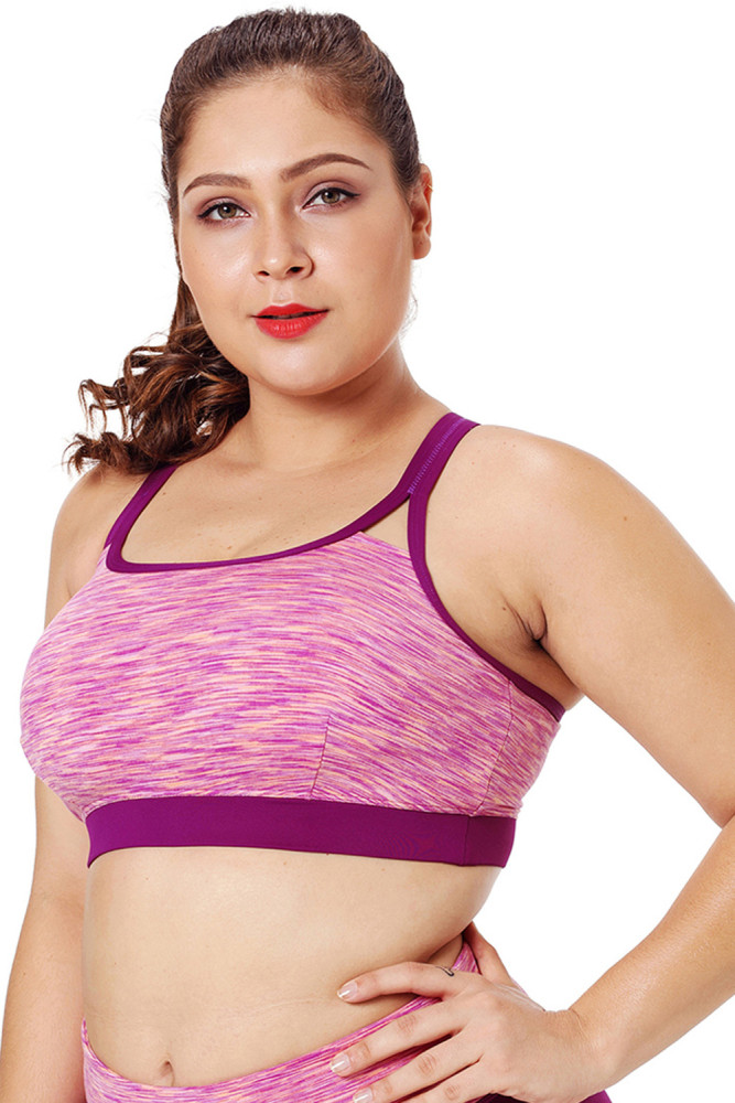Rosy Painting Print Sports Bra Top