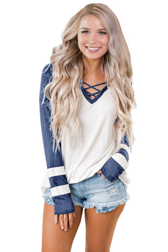 Sky Blue Striking Out Jersey Top