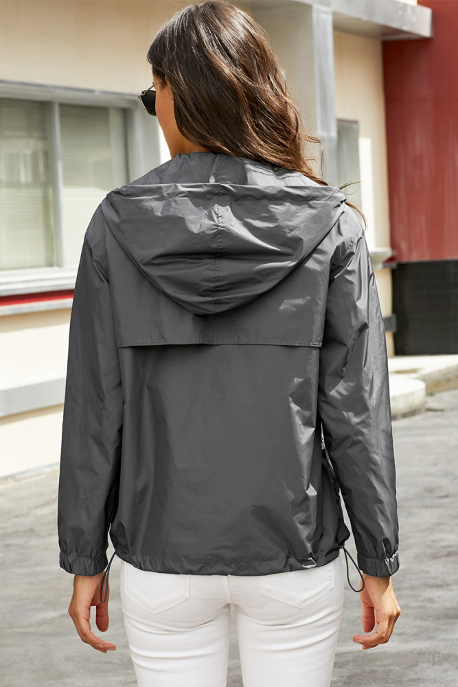 Gray Windbreak Jacket