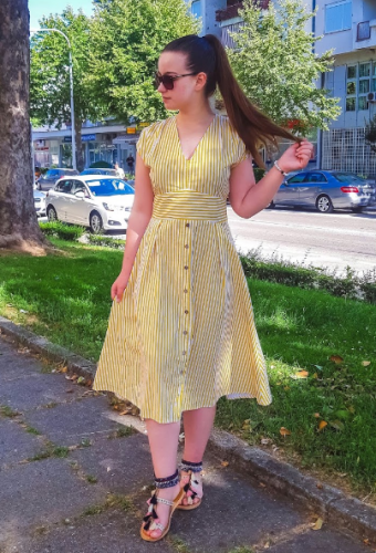 Yellow Prague Dress