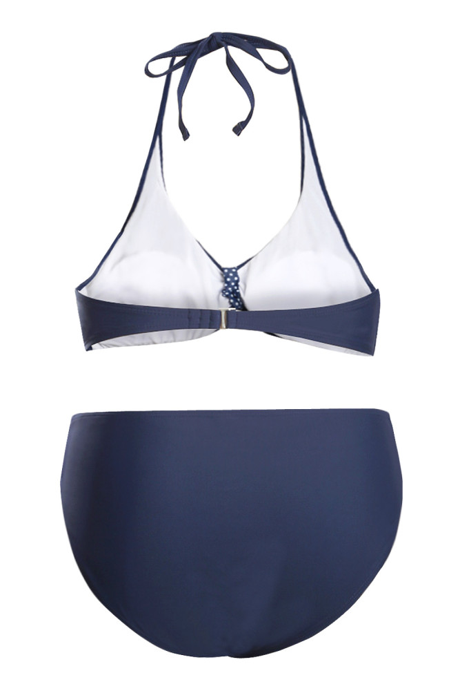 Blue Buffalo Bikini with Contrast Details