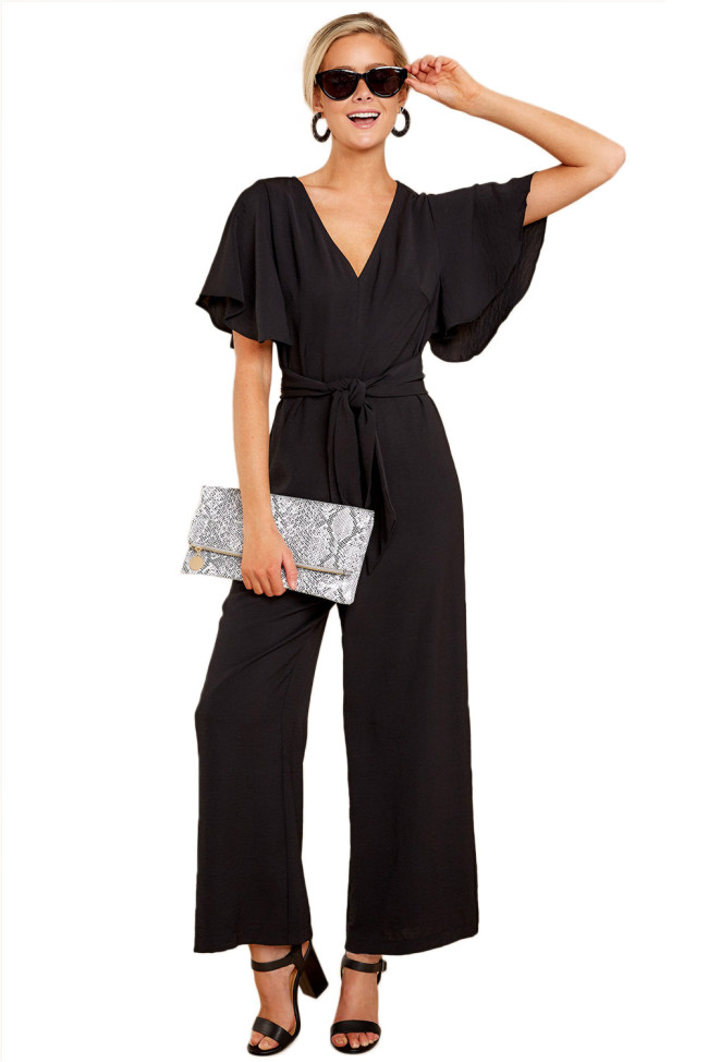 Enjoy This More Black Jumpsuit