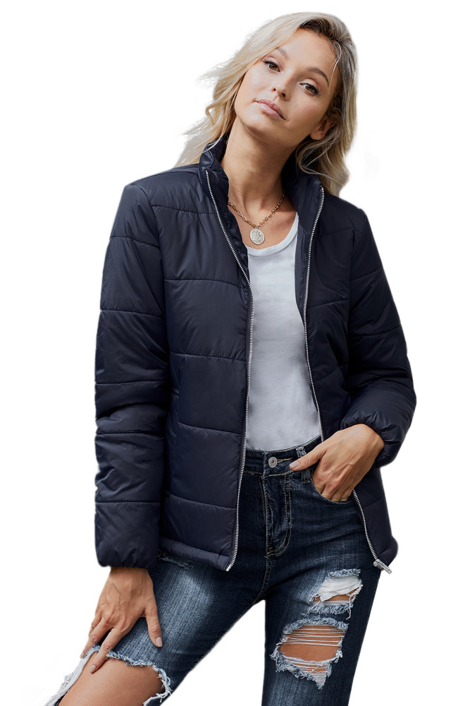 Blue Mammoth Pocketed Puffer Jacket