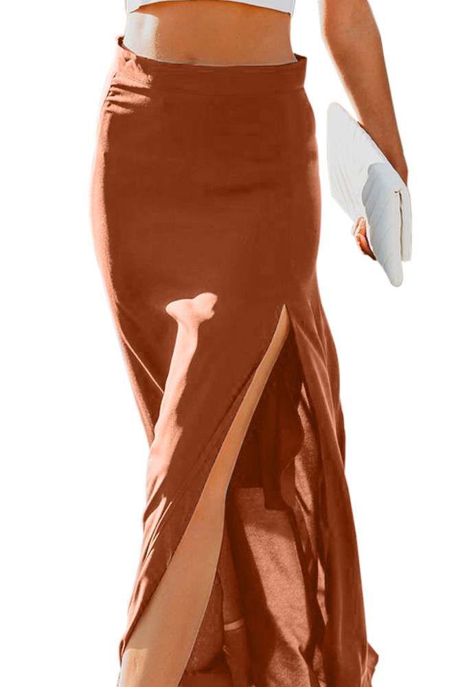 Orange Drop Dead Gorgeous Maxi Skirt
