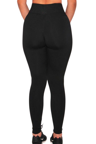 Black Sheer Mesh Gym Leggings