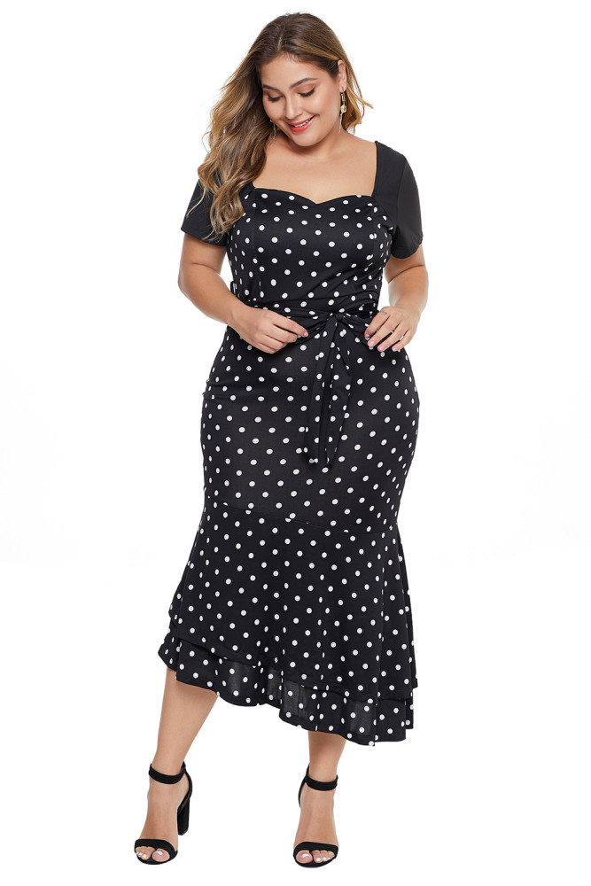Dolly Flare Polka Dot Dress